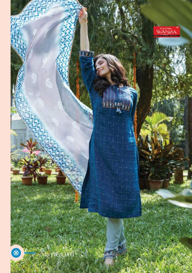 Wanna Manmeet Fancy Ethnic Wear Kurti With Bottom And Dupatta Latest Collection